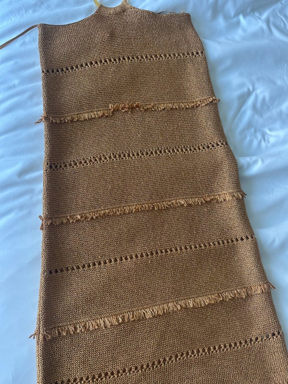 Zara Gold thread cut out midi dress - Picture 2 of 3